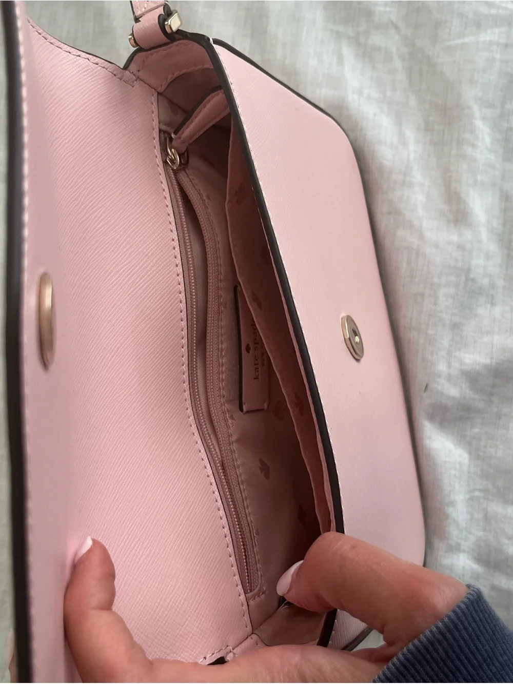 kate spade Blush Pink Saffiano Leather Crossbody
